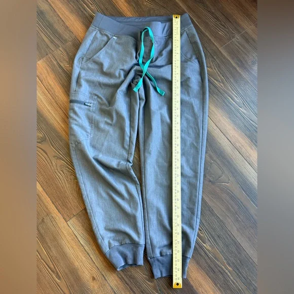 Figs Joggers with Teal Drawstring - Picture 6 of 7